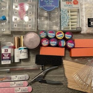 Nail Supplies (includes a variety of dip colors)